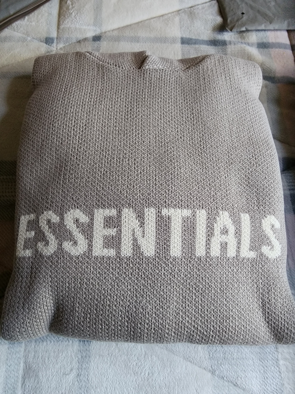 ESSENTIALS Men’s Oat Knit Hoodie Sweater